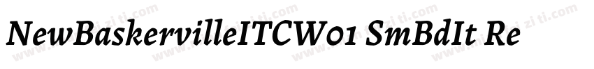 NewBaskervilleITCW01 SmBdIt Regula字体转换